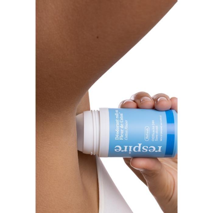 Roll-On Deodorant - Breathe - Cotton Flower - 50 Ml - 98% of Natural Origin - Refillable
