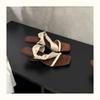 Summer New Fashion Versatile Niche Design Sense Retro Wedge Sandals Square Head Open-toed High-heeled Cool Slippers