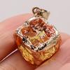 1Pc, Energy Natural Stone Square Pendant, Reiki Healing Crystal Charms for DIY Women Men Necklace Keychain Decoration Accessories, Christmas Gift