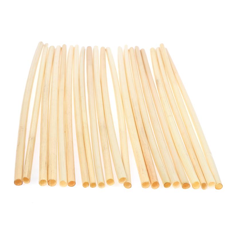 100Pcs/Set Natural Wheat Straw Biodegradable Straws Portable Drinking Straw