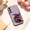 Pink S-Sports C-Car Rear Pattern   phone Case For Samsung Galaxy A73,A72,A71,A70,A53,A52,A51,Others Soft Black Shell