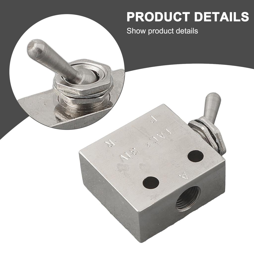 Pneumatische Klep Betrouwbare TAC2 31V 2 Posities 3 Weg Rechthoekige Mechanische Pneumatische Klep voor Uw Luchtregelbehoeften