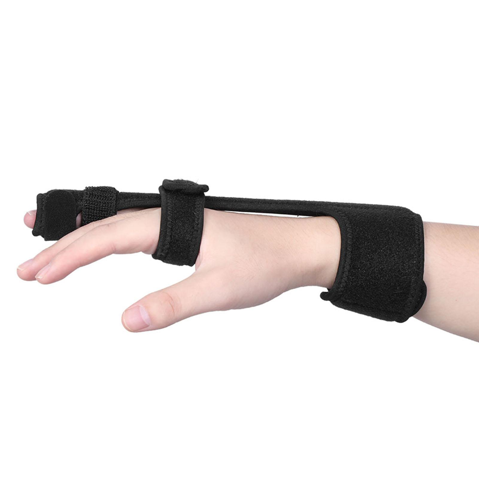 FBA finger guard fracture splint fixed sleeve hammer finger rehabilitation fixator knuckle finger guard black