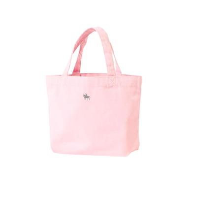 Domain Equestrian Tote Bag Canvas Canvas Small B5 Bag Eco Bag 0001 [Sendai "Date Masamune" Statue] Women's Men's (Light Pink)