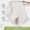 Plus Size Women's Cotton Extended Crotch Comfortable Breathable Belly Triangle Briefs