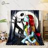 Free Shipping! Custom Name Blanket with The Nightmare Before Christmas Print, All-Season Multi-Use for Nap,Camping,Car,Sofa Gift
