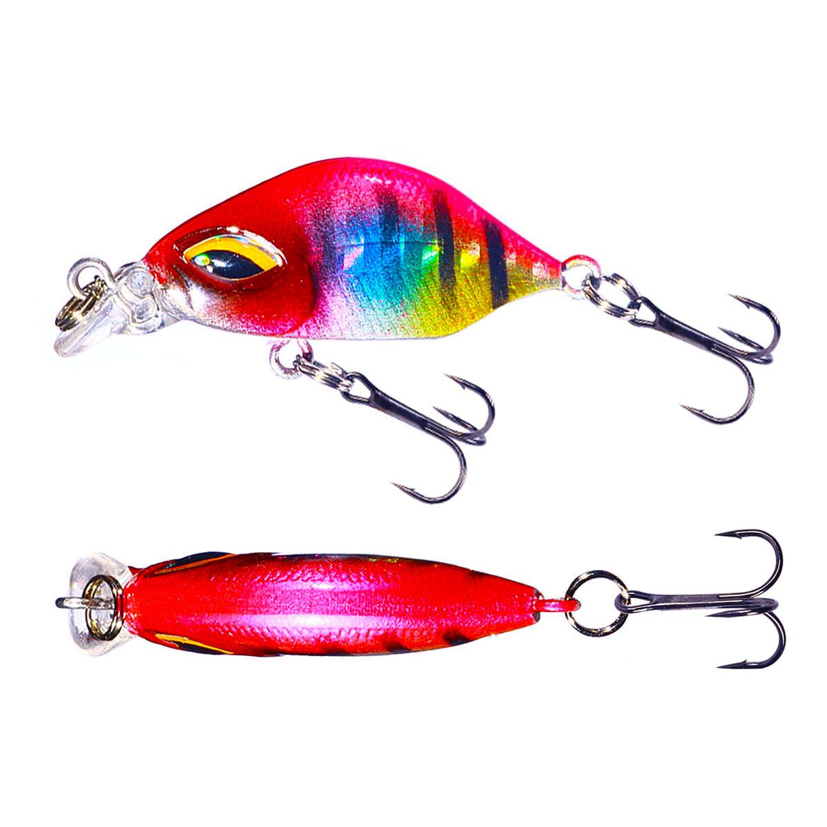 

40mm 3.3g Mini Floating Crankbaits Fishing Lure Wobbler Pesca Artificial Hard Bait for Pike Trolling Rattling Swimbait Equipment