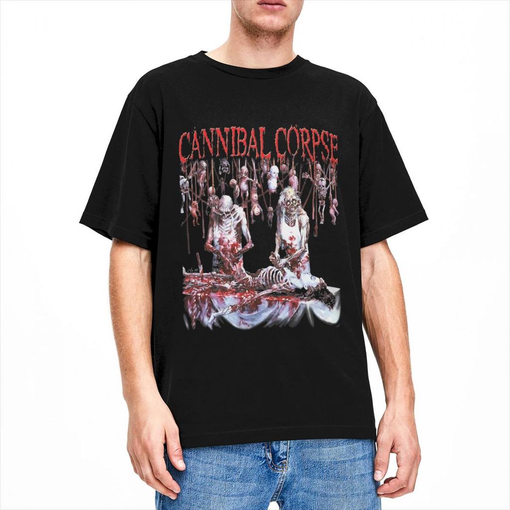 Men Women Cannibal Corpse Butchered At Birth Shirt Accessories Band Pure Cotton T-shirt Clothing Humorous Tee Shirt Printed