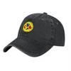 Club America Logo Washed Canvas Baseball Cap Unisex Women Unisex Adjustable Hat Sport Team Fan Apparel Casual Streetwear Headwear