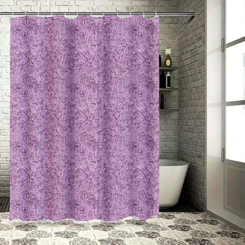 Luxury Soft Purple Shower Curtain Waterproof Decorative Fabric Bath Room Hanging Drapes for Bathroom Window Size Customizable