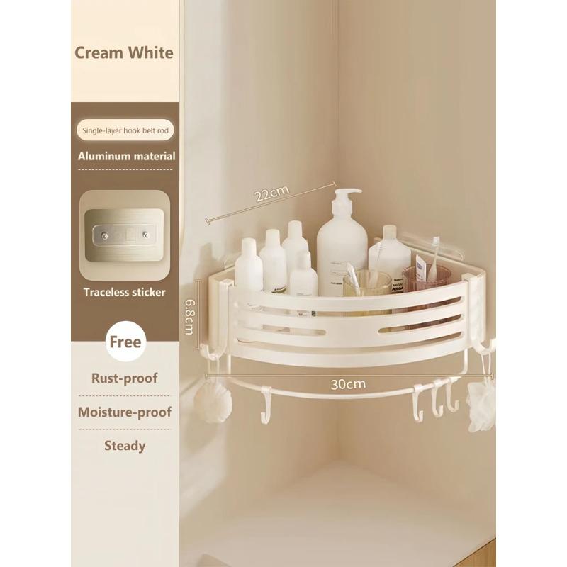 

Полка для ванной комнаты, полка для шампуня из алюминиевого сплава, настенная угловая полка, органайзер для хранения косметики, установка стикеров, аксессуары для ванной комнаты