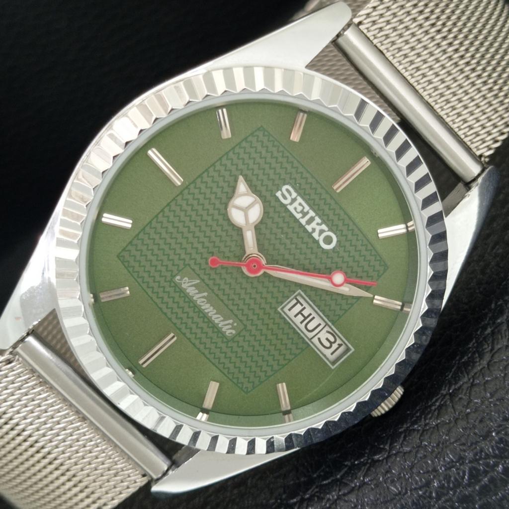 АВТОМАТИЧЕСКИЕ ВИНТАЖНЫЕ ВОССТАНОВЛЕННЫЕ SEIKO 6309A ЯПОНИЯ МУЖСКИЕ ЗЕЛЕНЫЙ ЦИФЕРБЛАТ ЧАСЫ a443157-1