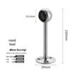 Stainless Steel Wardrobe Hanging Rod Flange Seat for Curtains, Towels, and Clothes Drying