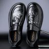2025 Wenzhou Men's Business Casual Leather Shoes One Pedal Genuine Leather Men's Shoes Trend Versatile Fashion Foot Loafers