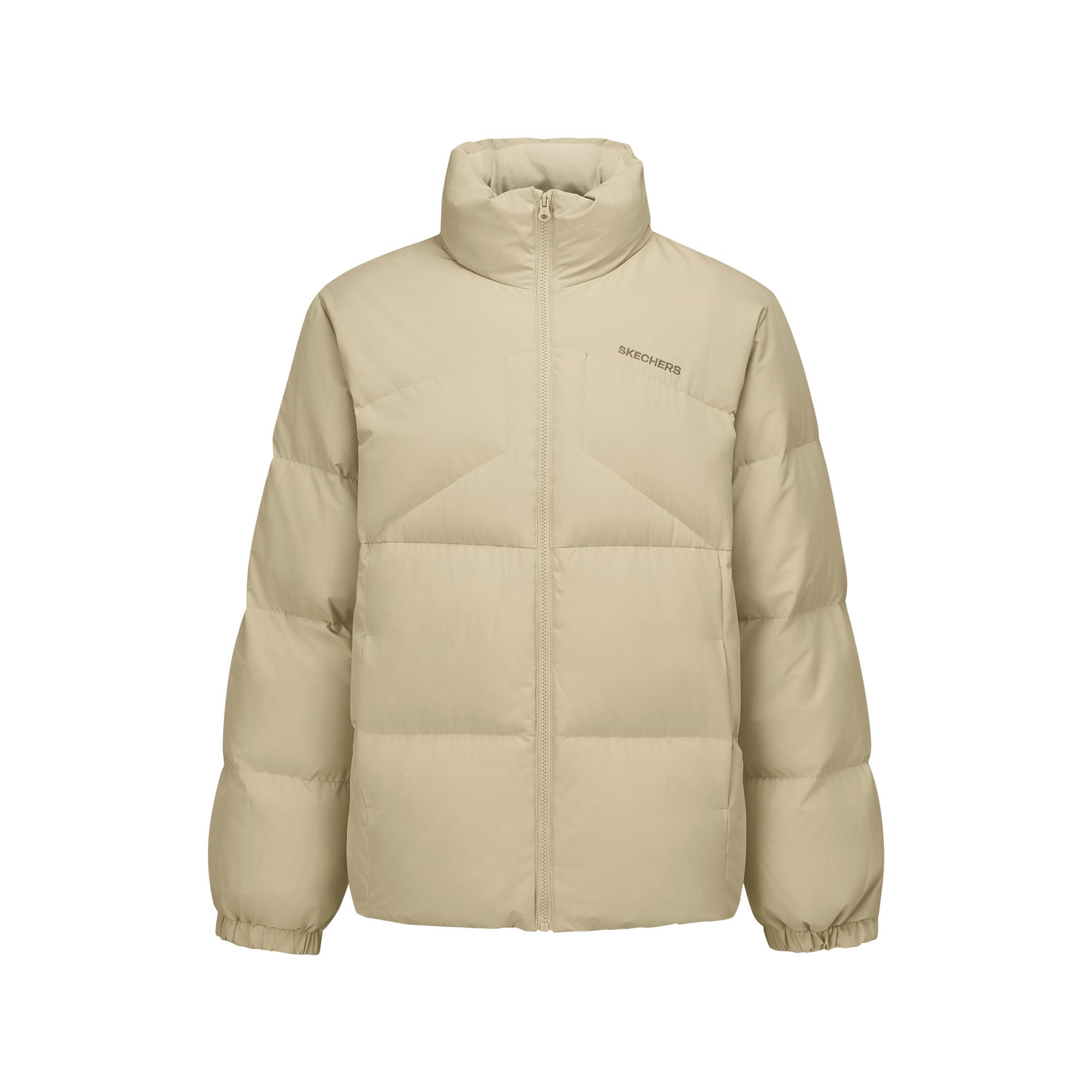 Skechers FW25 Stand Collar Zipper Woven Long Sleeve Down Jacket Men outerwear L425M063-028R S