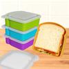 Airtight Silicone Sandwich Box With Lid Prep Keeper Dishwasher Safe Food Container  Snacks