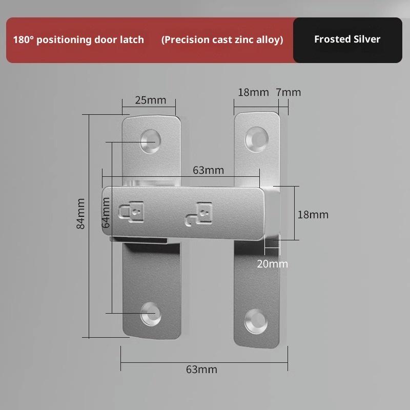 Riegel Riegel Innentür Nicht-Stanz Türschloss Badezimmer Schiebetür Schnalle Schiebetür Schnapper Altmodisch Aufputz Zimmertür