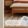 Good-16Pcs Chair Leg Caps Silicone Floor Protector Square Furniture Table Feet Cover Anti-Slip Bottom Chair Pads