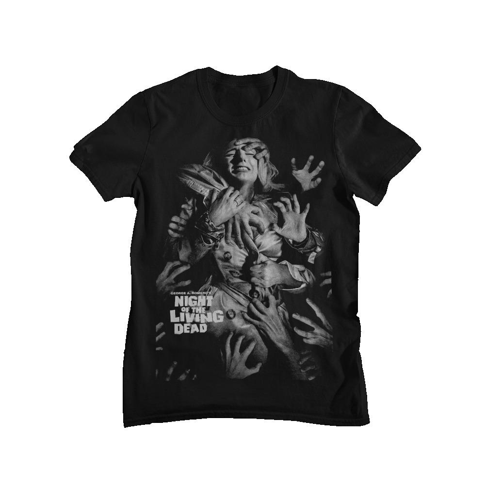 Night of The Living Dead Retro Zombie Horror Movie Graphic T-Shirt Men Casual Cotton Streetwear Tops