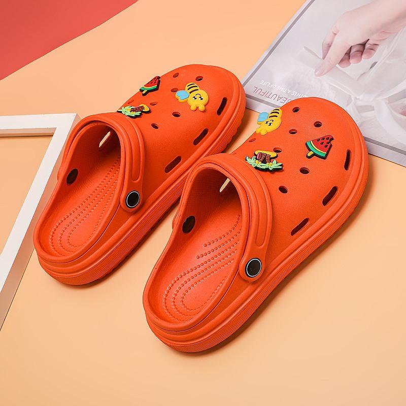 

Аксессуары для обуви с отверстиями, ювелирные изделия с пряжками для обуви, милые модные повседневные универсальные женские износостойкие и нескользящие новые ультралегкие 41 оранжевый