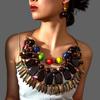 Bohemian Unisex Style Beaded Jewelry Set With Alloy Pendant And Drop Shapes For Summer Wardrobe