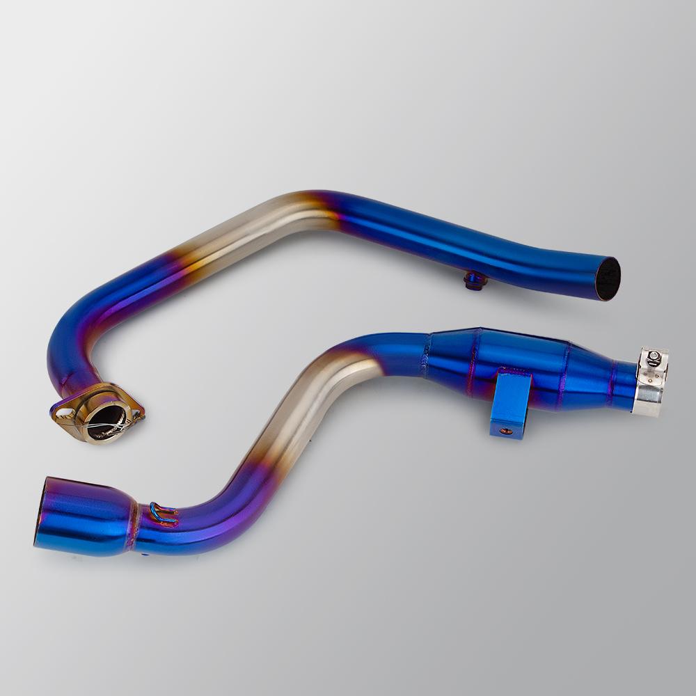 For Suzuki Gixxer gixxer150 gixxer155 sf150 sf155 Motorcycle Exhaust Modify Manifold Stainless 51mm Escape Blue Front Link Pipe