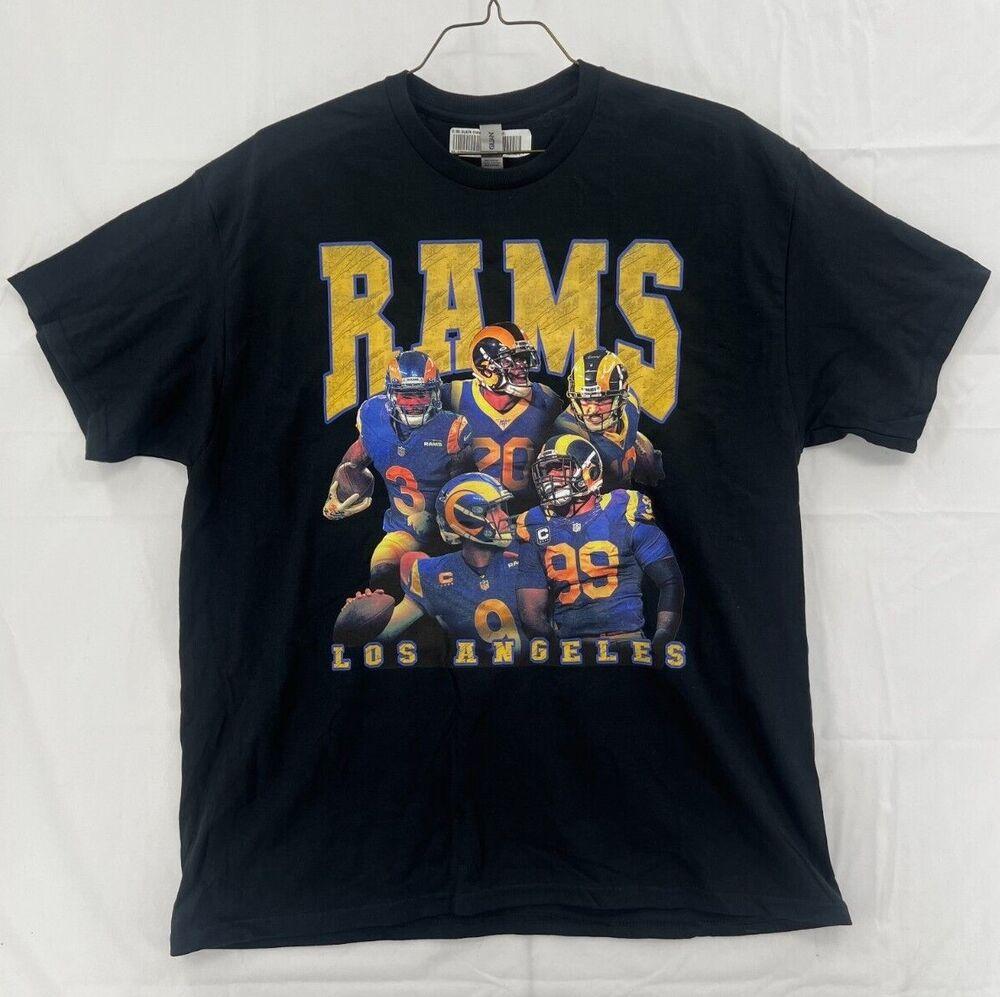 

Черная футболка унисекс La Los Angeles Rams Football