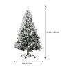 Artificial Flocked Christmas 60cm Indoor Outdoor Holiday Decor Xmas Tree Decoration Simulation Xmas Tree Ornament Festive Scene