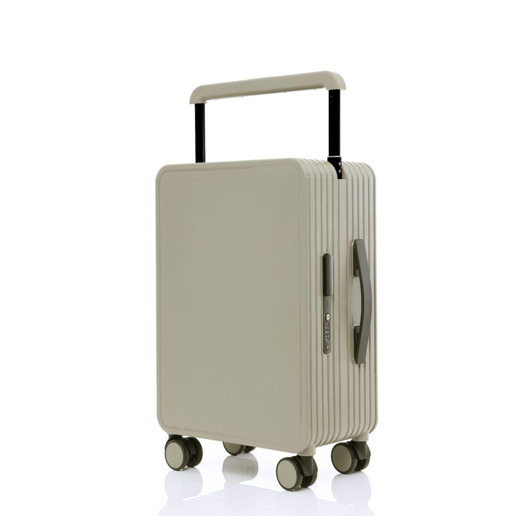 26" Wide Pull Rod Luggage: 20" Lightweight Female Carry-on Suitcase with Silent Wheels and Password Lock.
