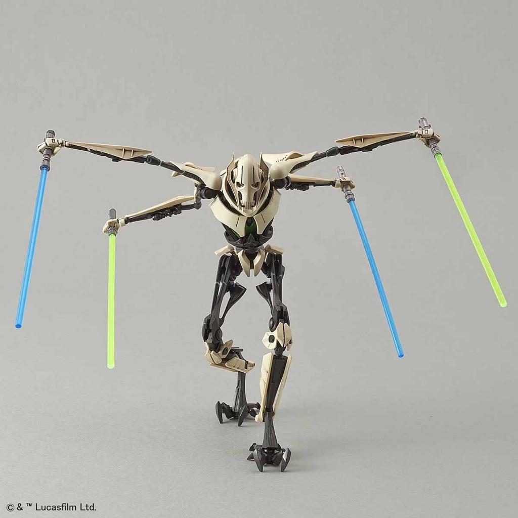 Star Wars General Grievous Scale Plastic Model 1/12 Pre-colored