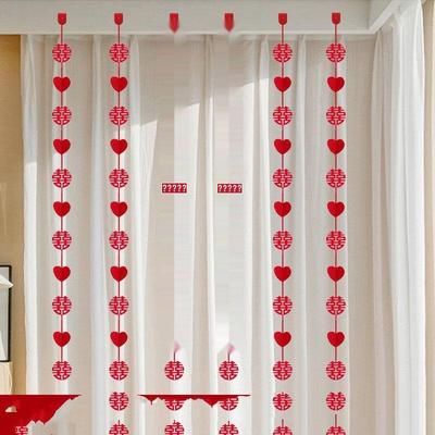 Plastic Wedding Heart Hanging Garland