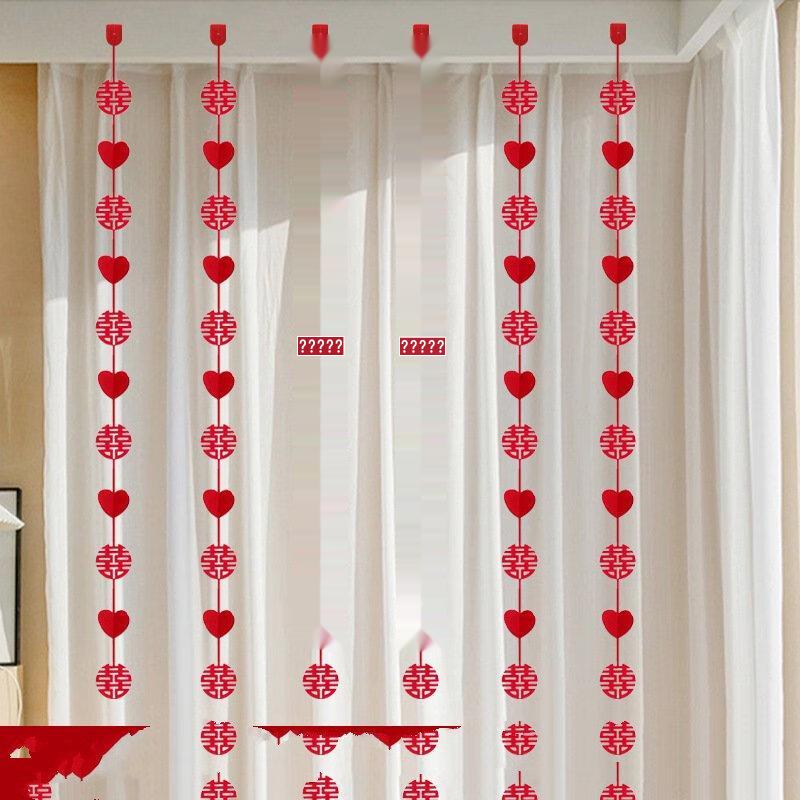 Пластиковая свадебная гирлянда в форме сердца