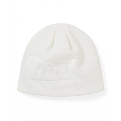 Thisisneverthat Debossed That No Cuff Beanie Off White