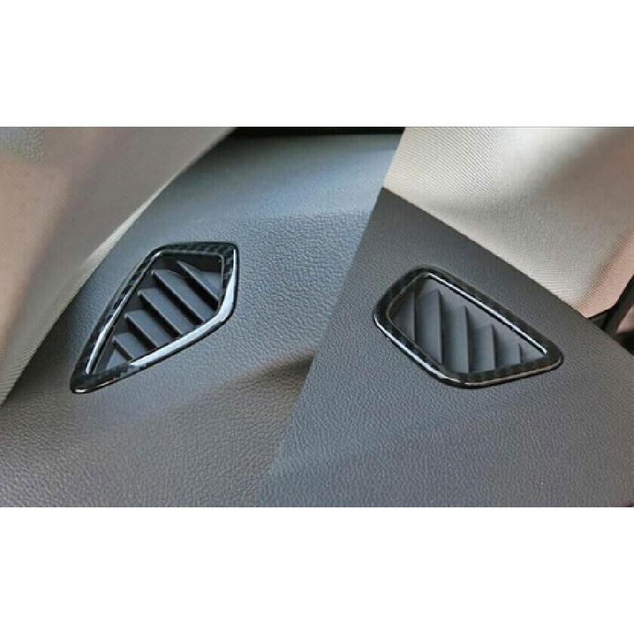 18-22ABS Cover Trim For BMW 5 Series G30 Dashboard Side Outlet Vent Carbon Fiber
