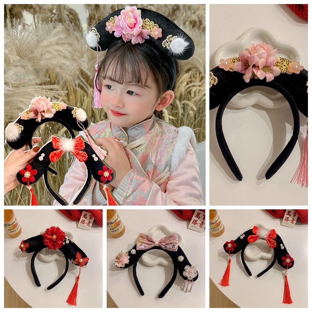 

Bow Chinese Style Headwear Flower Ancient Style Hair Clip Retro Hanfu Hair Clip Women A