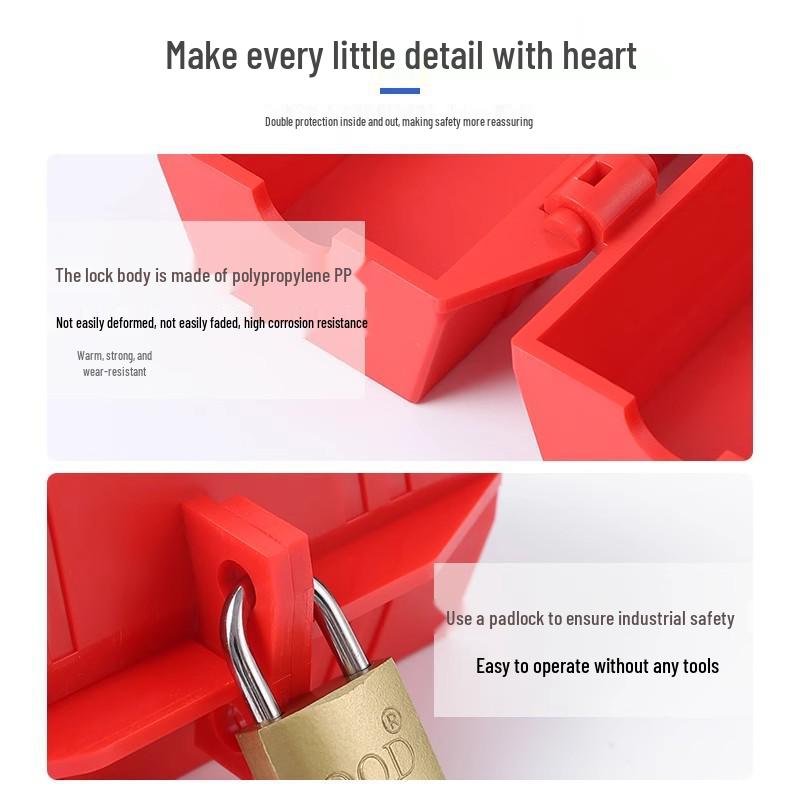Novinka 3.21: Dětský bezpečnostní visací zámek pro průmyslovou a domácí izolaci napájení