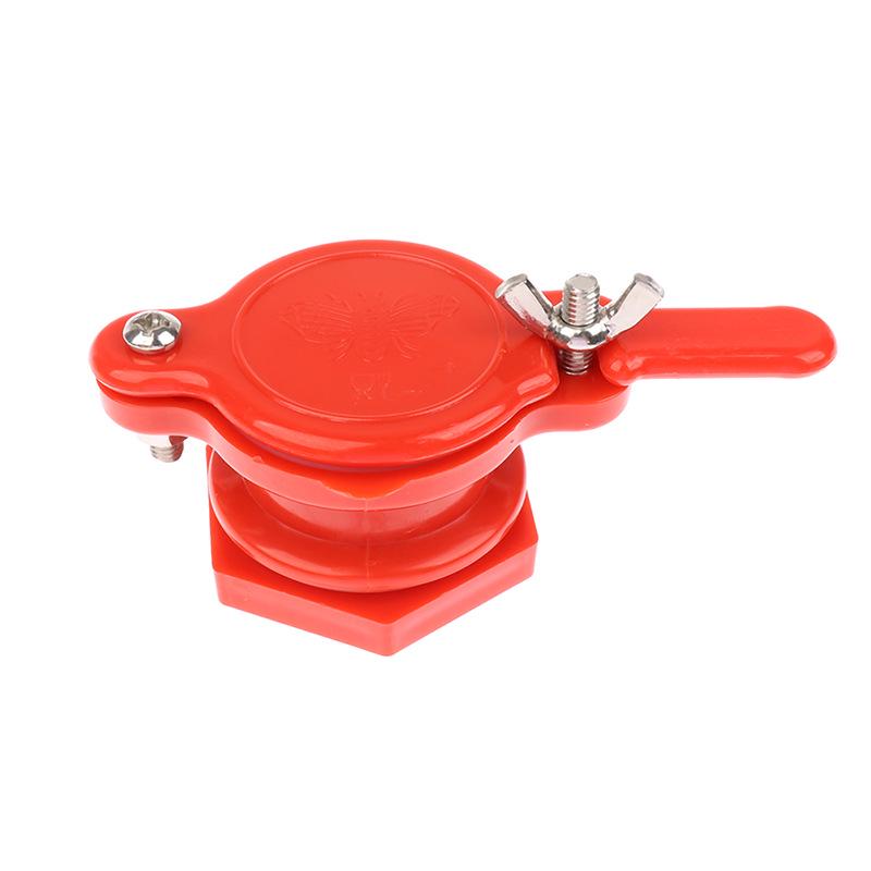 White Plastic Honey Gate Valve for Extractors - Beekeeping Tool for Honey Separation and Flow Control