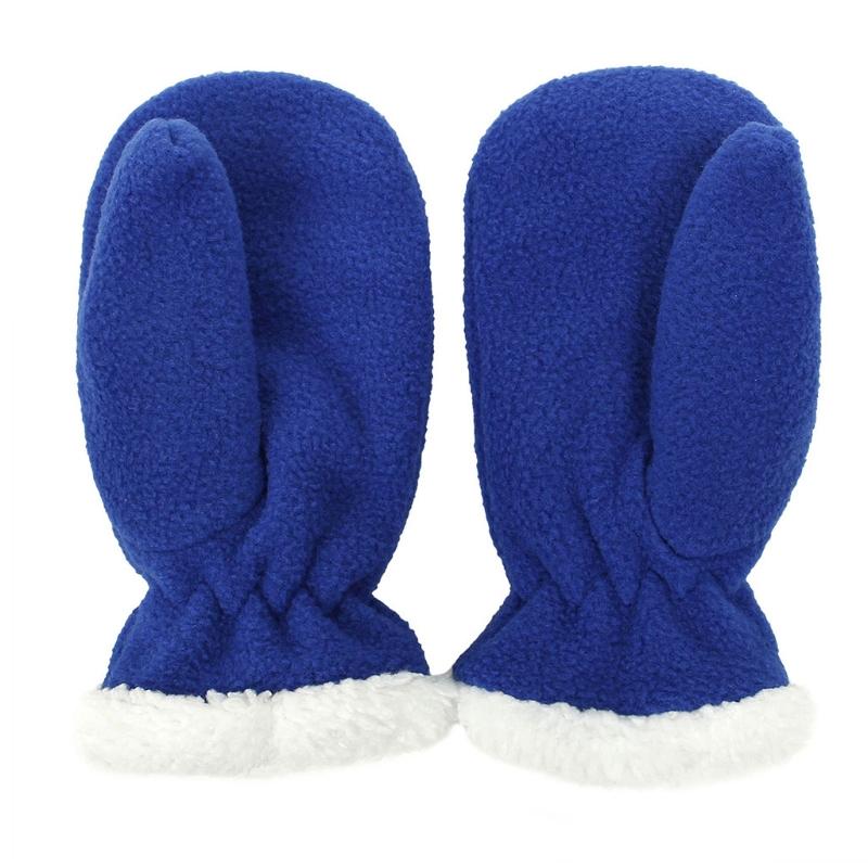 Solid Color Gloves Warm Full Finger Mitten Simple Winter Outdoor Gloves Fuzzy Plush Gloves for Boys Girls Multi Size