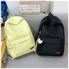 New fashion backpack college student solid color schoolbag women's high school large capacity backpack fashion