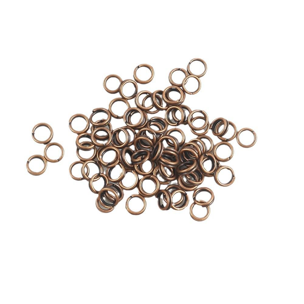 4-20mm Double Loop Jump Rings for DIY Jewelry and Keychain Accessories