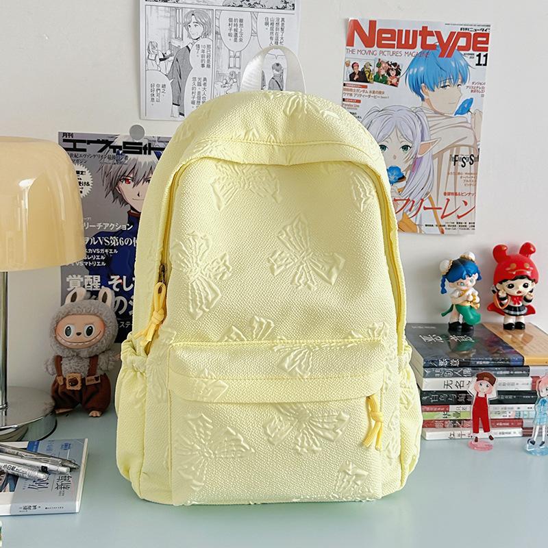 New simple middle school student schoolbag female trendy cool fresh sweet student casual backpack Korean version Japanese backpack