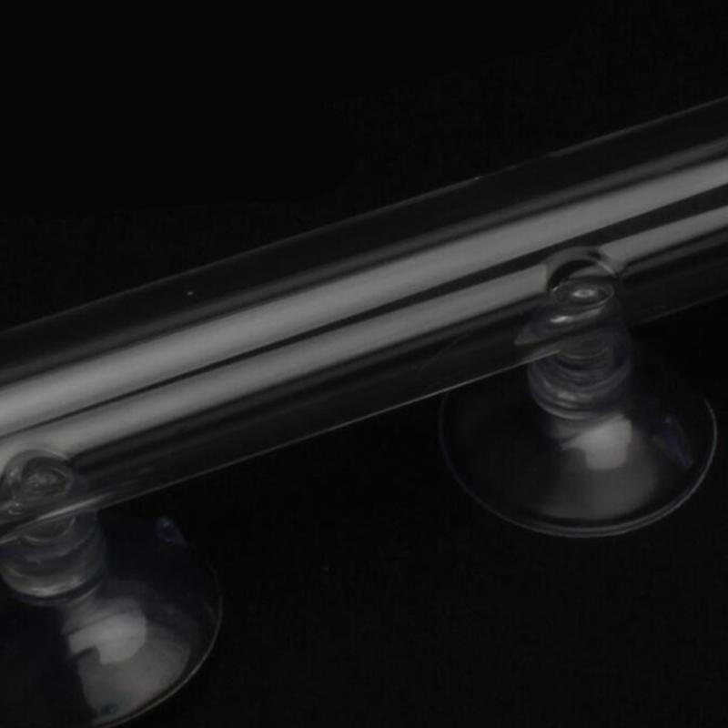 Sada skleněných akváriových podavačů trubicových misek Vysoce průhledná silná přísavka Akvarijní miska Rybí krevety