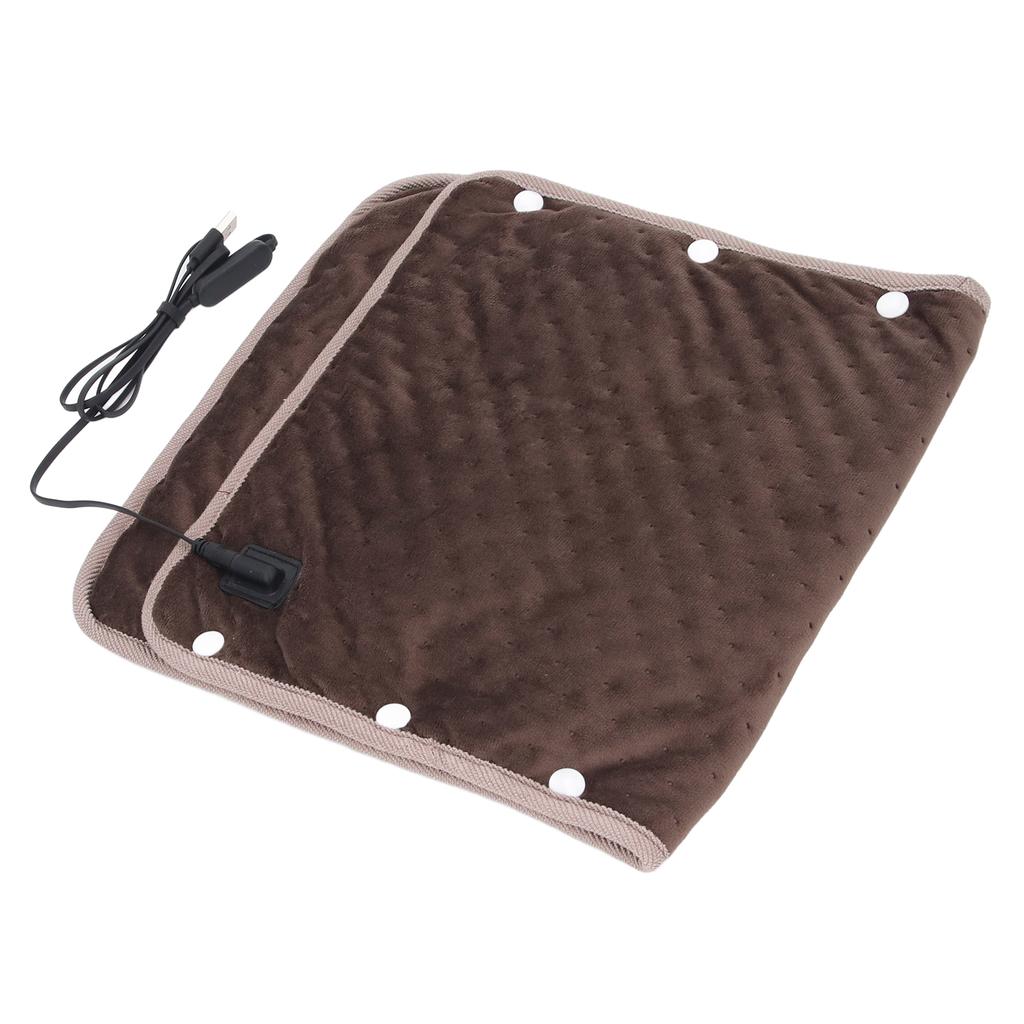 Electric Heated Blanket Throw 3 Adjustable Temperature Soft Portable USB Electric Heating Blanket for Home Travel Office Outdoor