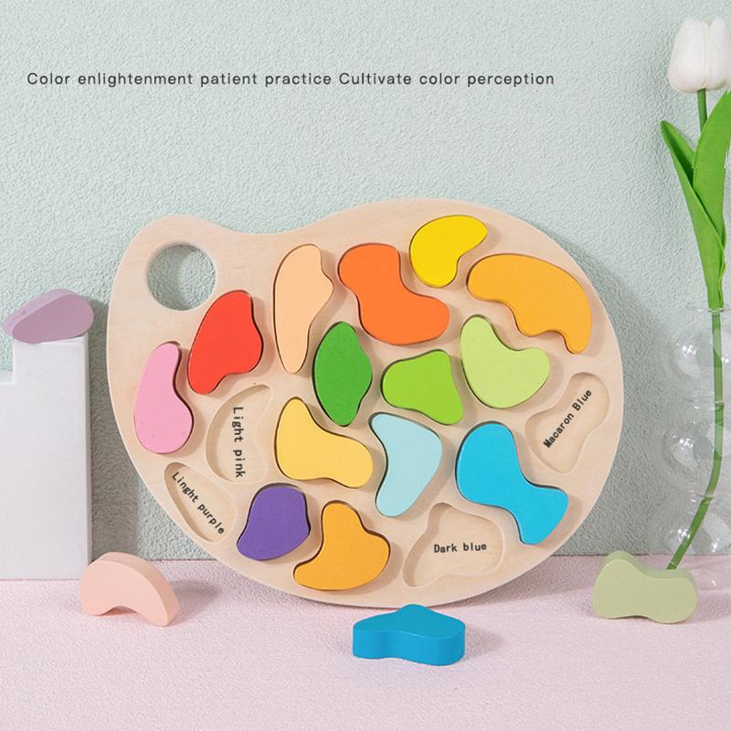 Children Color Shape Sorting Montessori Toys Geometry Sensory Shape Color Matching Puzzle Game Kids Early Education Learning Toy