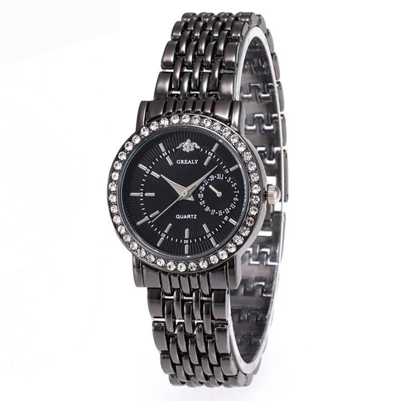 Ny Mode Damklockor Rostfritt Stål Armband Kvarts Klocka Mode Casual Relogio Feminino Flicka Student Dam Armbandsur