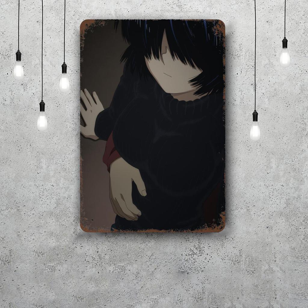 mysterious girlfriend x cartoon Vintage Metal Tin Signs Posters Decor Retro Metal Plaque Wall Art Decor for Garage Bar