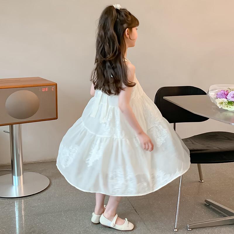 Girls' 2026 Summer Princess Suspender Dress