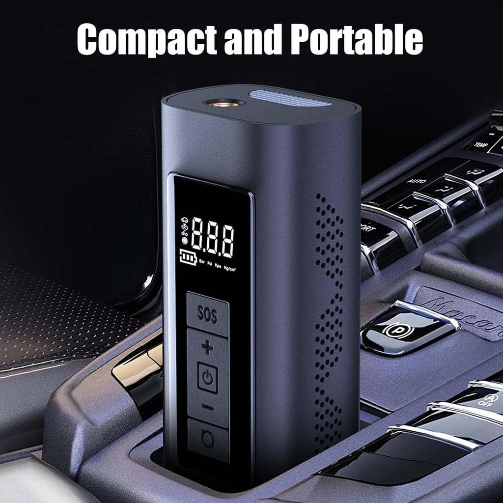 Portable Air Compressor Electric Car Pump Automatic MotorcyclesTire Inflator Digital Pressure Gauge Detect with LED Lamp