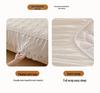 Princess Style Wool Lace Bed Skirt Cover - Non-Slip All-Season Thickened Mattress Protector for Single Beds