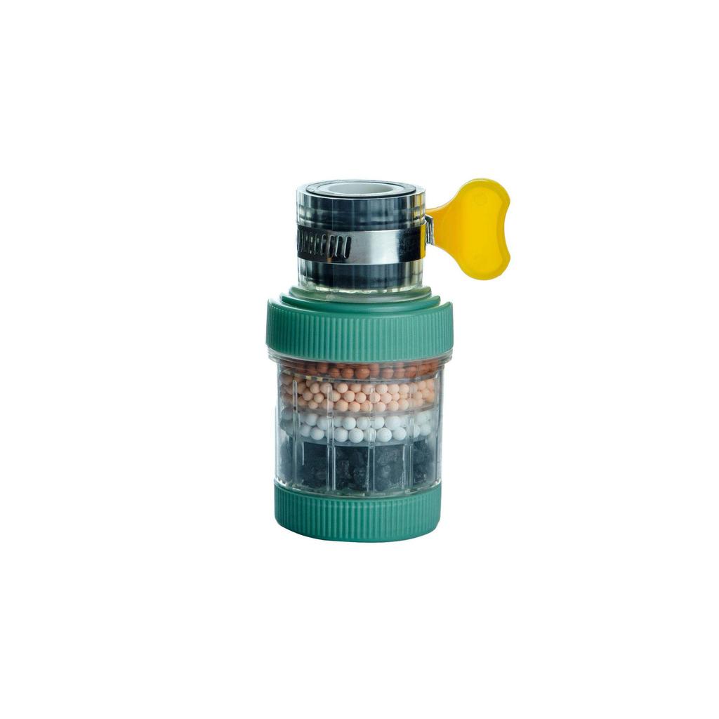 Abnehmbarer Waschbarer Sechs-Schichtiger Universal Wasserhahn Wasserfilter & Anti-Spritz Duschkopf